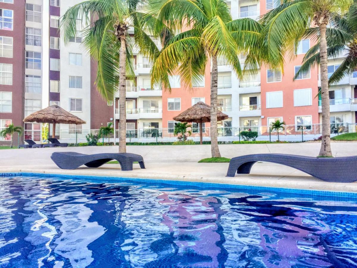 Apartamento Escape Al Caribe Con Vista Impresionante En Pilarita's Dream Lagoons Cancún