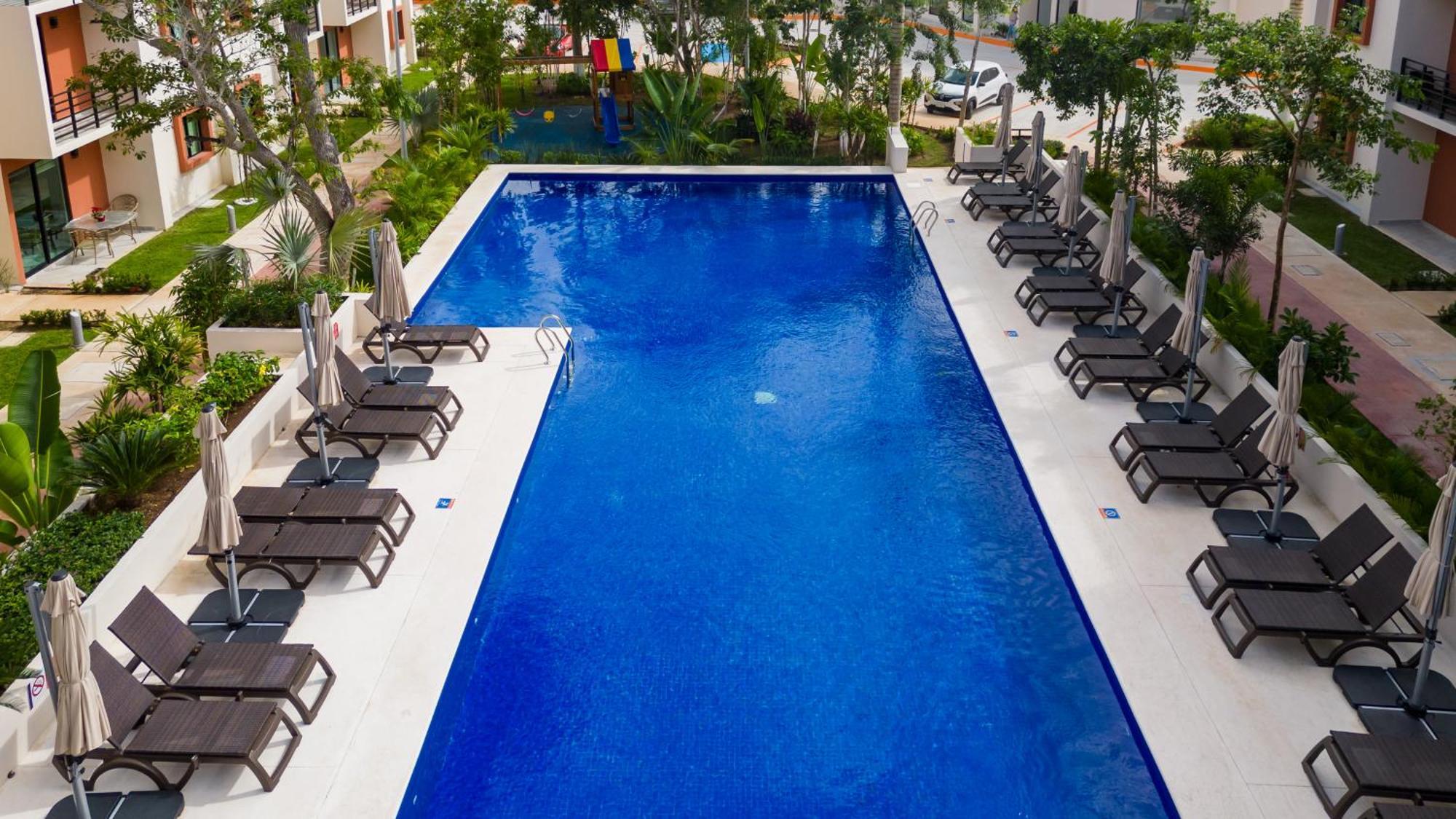 2br Moderno En Residencial Ombu Cancún