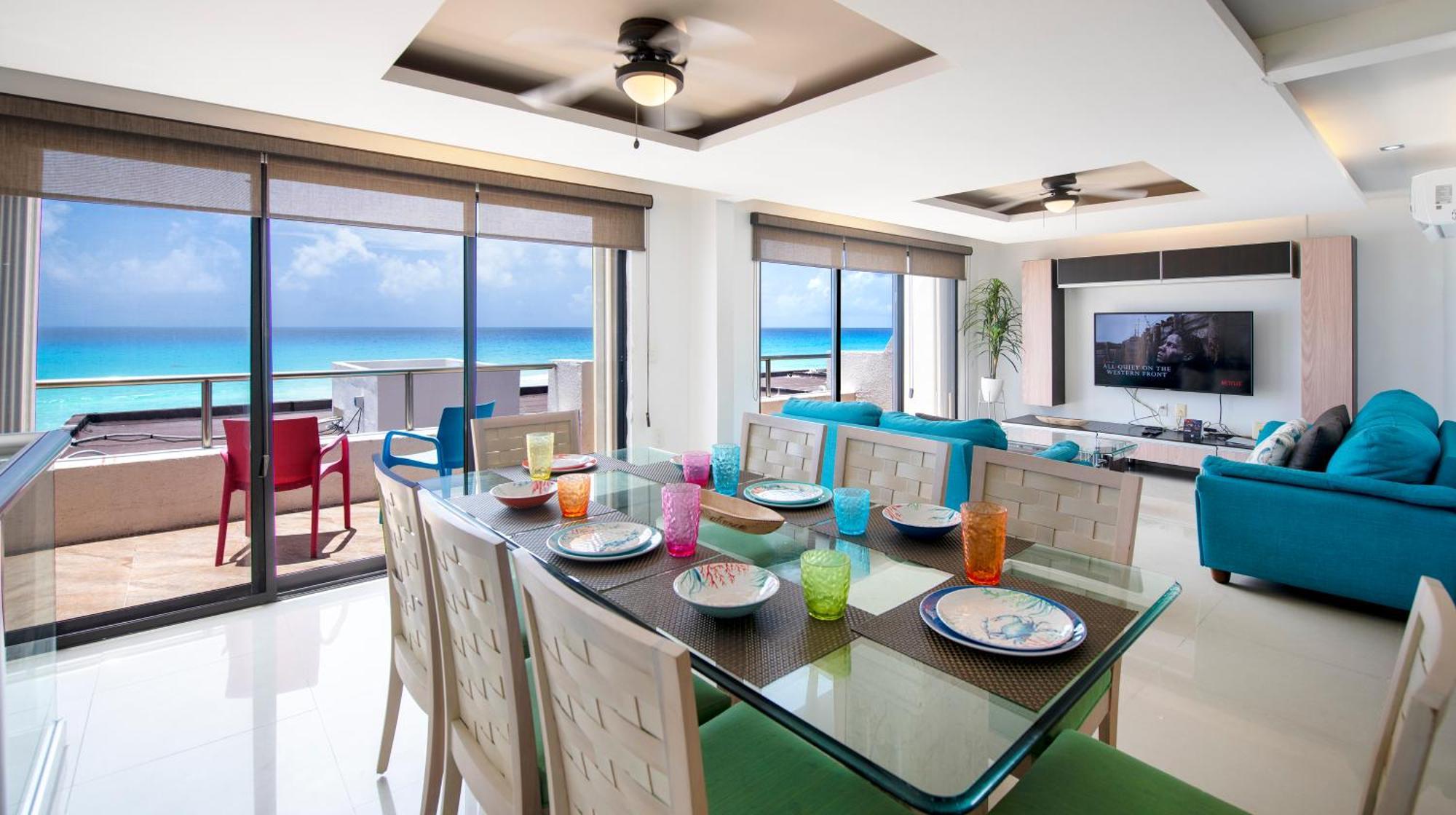 Family Vacations Ocean View Apartamento Cancún