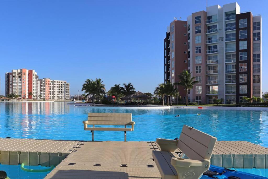 Apartamento View And Access To The Lagoon~kg Sz Bed, A/c, Wifi