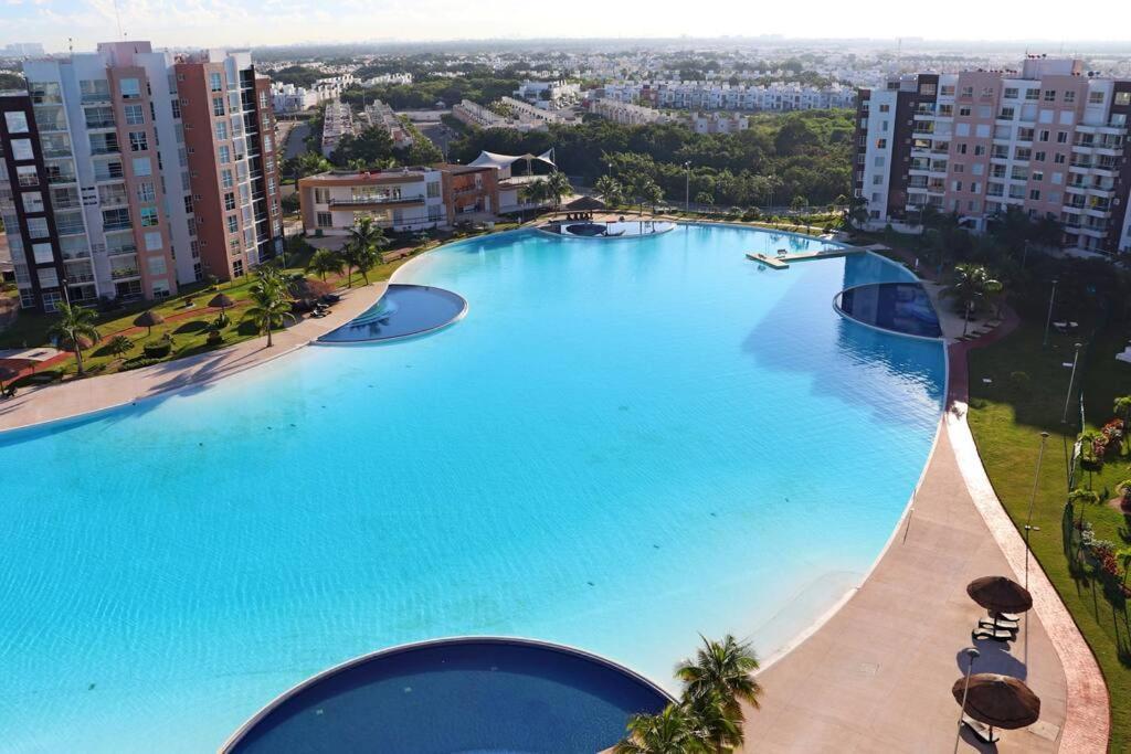 View And Access To The Lagoon~kg Sz Bed, A/c, Wifi Apartamento Cancún